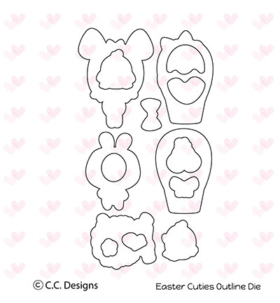 OD28 - C.C.Designs - Easter Cuties - Sans tampon