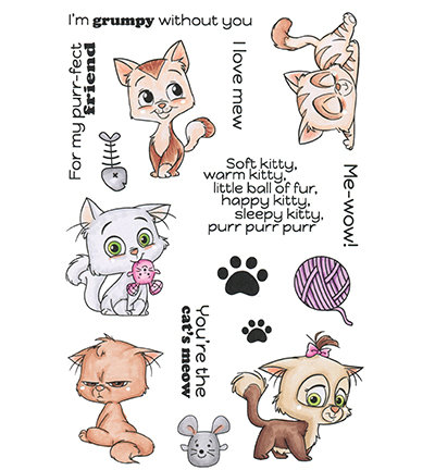 CCC-0095 - C.C.Designs - Clear Stamp Cutie Cats - 