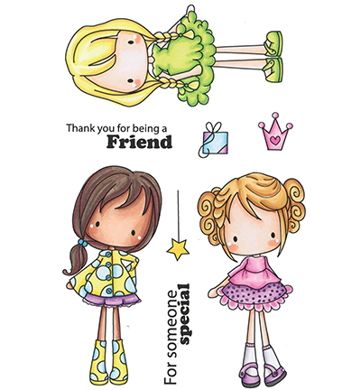 CCC-0096 - C.C.Designs - Clear Stamp Spring Pinkies - Printemps, Pâques