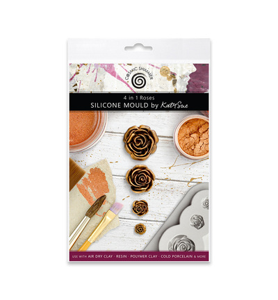 CA0034B-CS - Katy Sue Designs - Moule en silicone - 4 in 1 Roses - 