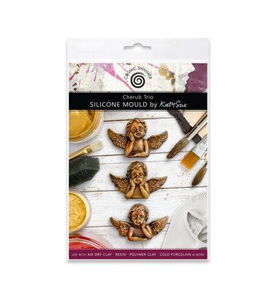 CA0203-CS - Katy Sue Designs - Moule en silicone - Cherub Trio - 