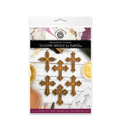 CA0254-CS - Katy Sue Designs - Moule en silicone - Decorative Crosses - 