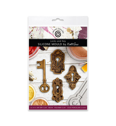 CE0084-CS - Katy Sue Designs - Moule en silicone - Locks and Key - 