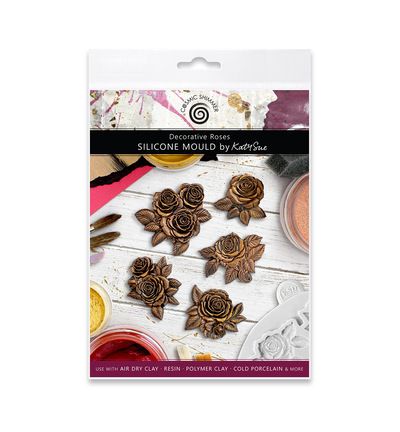 CE0149-CS - Katy Sue Designs - Moule en silicone - Decorative Roses - 
