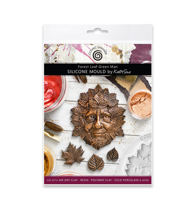 CF0072-CS - Katy Sue Designs - Moule en silicone - Forest Leaf Green Man - 
