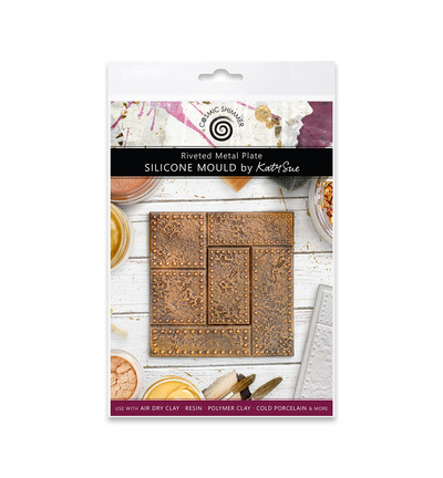 DM0053-CS - Katy Sue Designs - Moule en silicone - Riveted Metal Plate - 