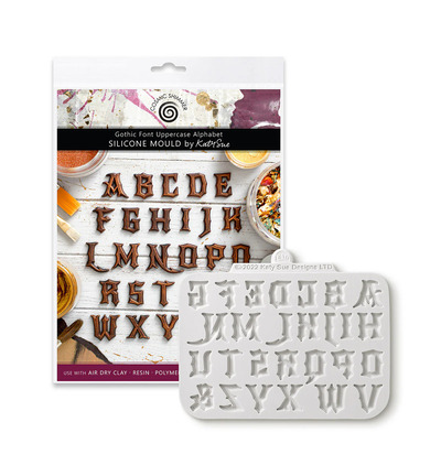 CA0225-CS - Cosmic Shimmer - Moule en silicone Alphabet Majuscules Gothiques - 