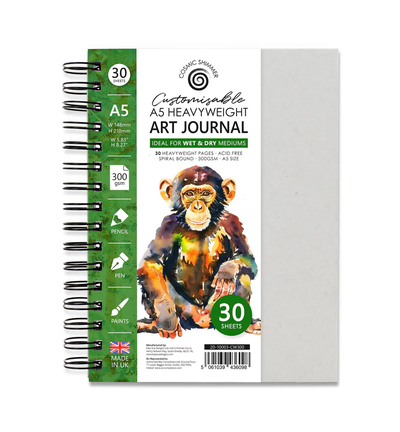 20-10003-CW300 - Cosmic Shimmer - Journal artistique personnalisable - Heavyweight A5 300 gsm - 