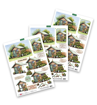 11-DCD749 - Katy Sue Designs - Decoupage pre-decoupe - Garden Room Retreat - 