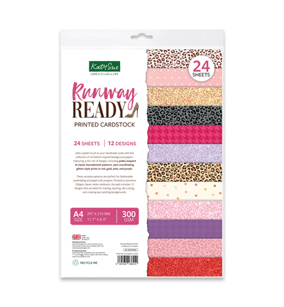 03-10074RUN - Katy Sue Designs - Cardstock imprime - Runway Ready - 