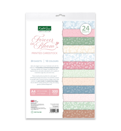 03-10076FOR - Katy Sue Designs - Cardstock imprime - Forever in Bloom - 03-10076FOR - Katy Sue Designs - Cardstock imprime - Forever in Bloom -