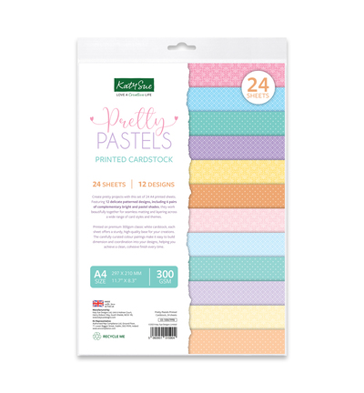 03-10067PPB - Katy Sue Designs - Cardstock imprime - Pretty Pastels - 03-10067PPB - Katy Sue Designs - Cardstock imprime - Pretty Pastels -