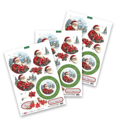 11-DCD759 - Katy Sue Designs - Decoupage 3D pre-decoupe - Santa Comes to Town - 11-DCD759 - Katy Sue Designs - Decoupage 3D pre-decoupe - Santa Comes to Town -