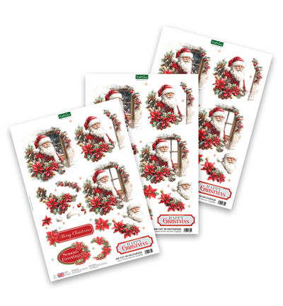 11-DCD760 - Katy Sue Designs - Decoupage 3D pre-decoupe - Santa's Winter Welcome - 11-DCD760 - Katy Sue Designs - Decoupage 3D pre-decoupe - Santa's Winter Welcome -