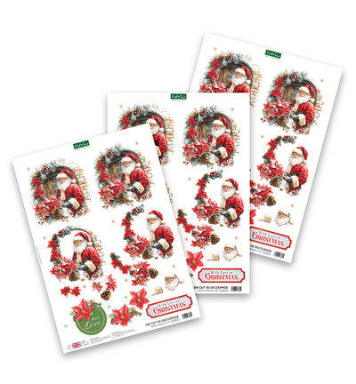 11-DCD761 - Katy Sue Designs - Decoupage 3D pre-decoupe - Santa's Seasonal Visit - 11-DCD761 - Katy Sue Designs - Decoupage 3D pre-decoupe - Santa's Seasonal Visit -