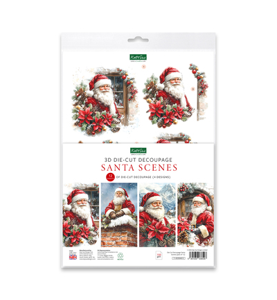 11-DCDSAS12 - Katy Sue Designs - Decoupage 3D pre-decoupe - Santa Scenes - 11-DCDSAS12 - Katy Sue Designs - Decoupage 3D pre-decoupe - Santa Scenes -