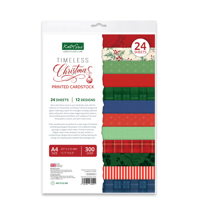 03-10072TCH - Katy Sue Designs - Cardstock imprime - Timeless Christmas - 03-10072TCH - Katy Sue Designs - Cardstock imprime - Timeless Christmas -