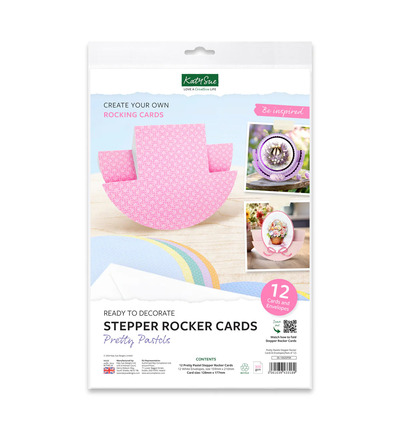 05-10025PSR - Katy Sue Designs - Cartes Stepper Rocker et enveloppes - Pretty Pastels - 05-10025PSR - Katy Sue Designs - Cartes Stepper Rocker et enveloppes - Pretty Pastels -