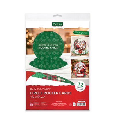 05-10026CCR - Katy Sue Designs - Cartes Circle Rocker et enveloppes - Christmas - 05-10026CCR - Katy Sue Designs - Cartes Circle Rocker et enveloppes - Christmas -