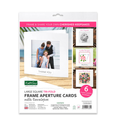 05-JA08-CW300-6 - Katy Sue Designs - Cartes a fenetre et enveloppes - Large Frame - 