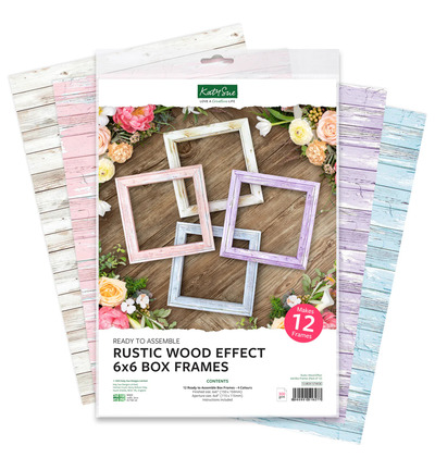 13-BOX157WOE - Katy Sue Designs - Cadres boites - Rustic Wood Effect 6x6 - 13-BOX157WOE - Katy Sue Designs - Cadres boites - Rustic Wood Effect 6x6 -