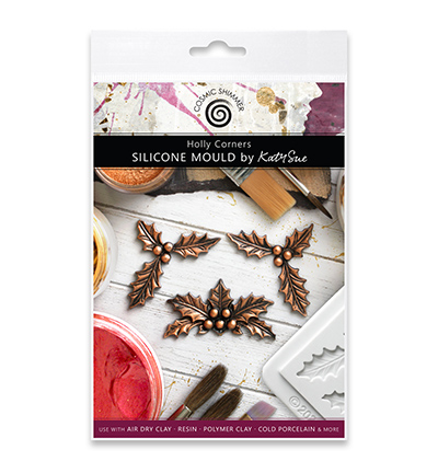 CE0165-CS - Katy Sue Designs - Moule en silicone - Holly Corners by Katy Sue - CE0165-CS - Katy Sue Designs - Moule en silicone - Holly Corners by Katy Sue -
