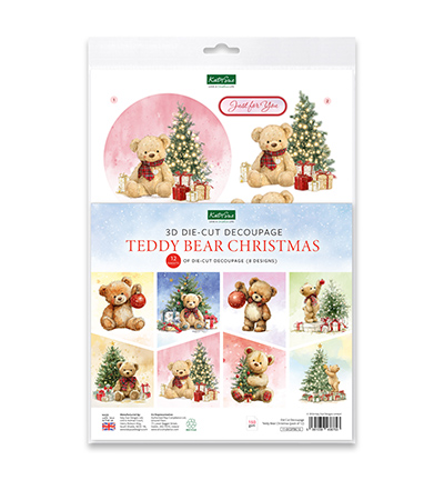 11-DCDTBC12 - Katy Sue Designs - Teddy Bear Christmas Die Cut and Decoupage Collection - 3D Die Cut Decoupage 11-DCDTBC12 - Katy Sue Designs - Teddy Bear Christmas Die Cut and Decoupage Collection - 3D Die Cut Decoupage