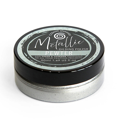 36-MP0002 - Cosmic Shimmer - Metallic Gilding Polish - Pewter - 