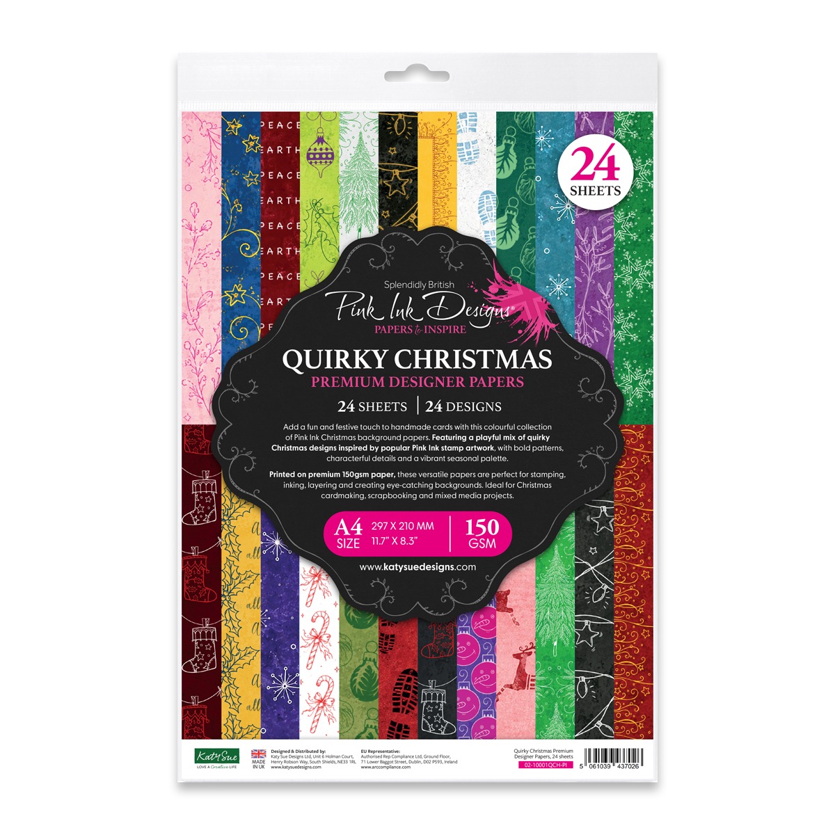 02-10001QCH-PI - Pink Ink Designs - Quirky Christmas Papers - 