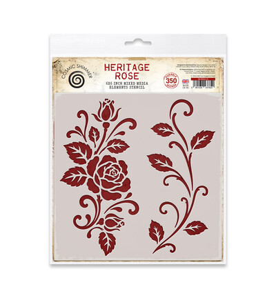 08-9003-CS - Cosmic Shimmer - Heritage Rose Stencil - 
