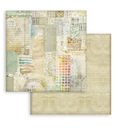 SBB1128 - Stamperia - Double face sheet, Daisy Art watercolor pattern - 