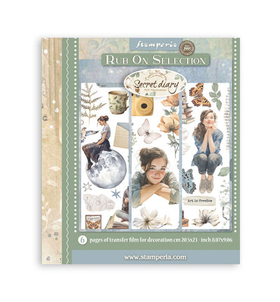 DFLRBXG02 - Stamperia - Rub on selection Secret Diary - DFLRBXG02 - Stamperia - Rub on selection Secret Diary -