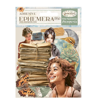 DFLCT76 - Stamperia - Ephemera, Secret Diary - 