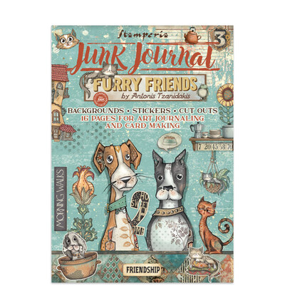 SBJK07 - Stamperia - Junk journal - Furry Friends - 