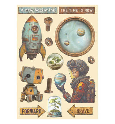 KLSP197 - Stamperia - Formes en bois découpe laser A5 - Formes en bois