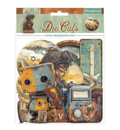 DFLDC129 - Stamperia - Die Cut carton imprimé 45 pièces - 
