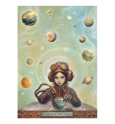 DFSA41107 - Stamperia - Papier de riz A4 emballé - 