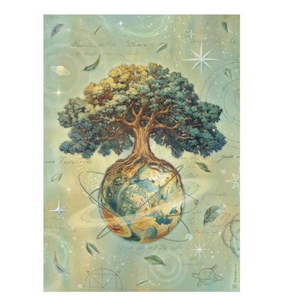 DFSA41110 - Stamperia - Papier de riz A4 emballé - 