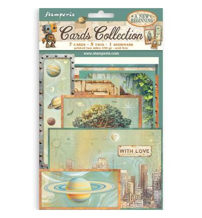 SBCARD40 - Stamperia - Collection cartes 7 cartes 5 tags - 