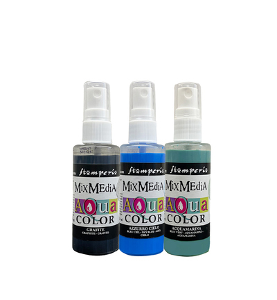 KAQXTV - Stamperia - Kit Aquacolor - 