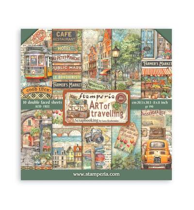 SBBS120 - Stamperia - Bloc Scrapbooking petit 10 feuilles - 