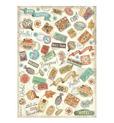 DFSA4980 - Stamperia - Papier de riz A4 emballé - 