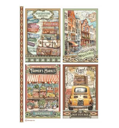 DFSA4979 - Stamperia - Papier de riz A4 emballé - 