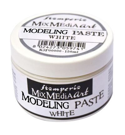 K3P38W - Stamperia - Pâte à modeler blanc 150ml - Pâtes K3P38W - Stamperia - Pâte à modeler blanc 150ml - Pâtes