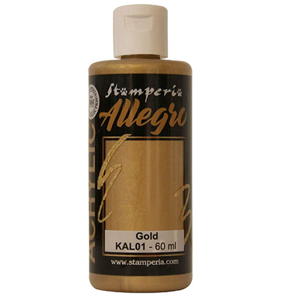 KAL01 - Stamperia - Allegro Or métallique 60ml - 