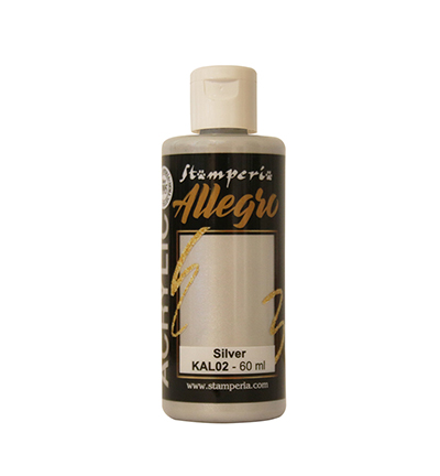 KAL02 - Stamperia - Allegro Argent métallique 60ml - 