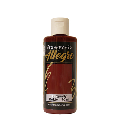 KAL04 - Stamperia - Allegro Acryl Paint 60ml - Burgundy - 