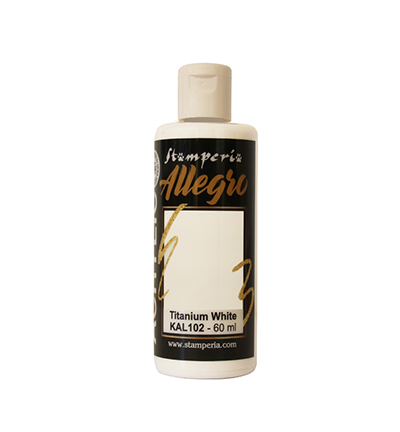 KAL102 - Stamperia - Allegro Blanc titane 60ml - 