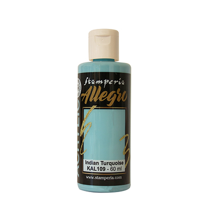 KAL109 - Stamperia - Allegro turquoise indien 60ml - 