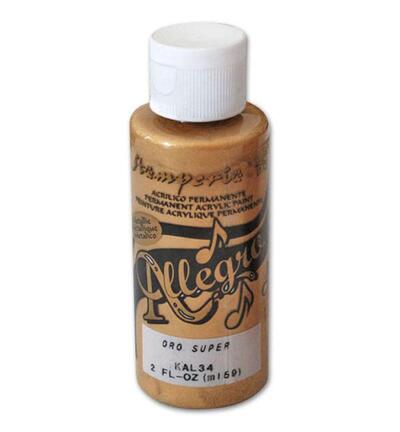 KAL34 - Stamperia - Allegro Super or métallique 60ml - 